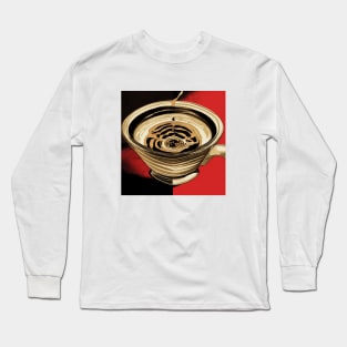 Coffee Artsy Pattern Vogue Black Since Vintage Long Sleeve T-Shirt